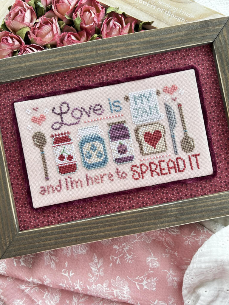 Love Is My Jam Cross Stitch Pattern by Sweet Wing Studio at Anabella's Online Cross Stitch Store