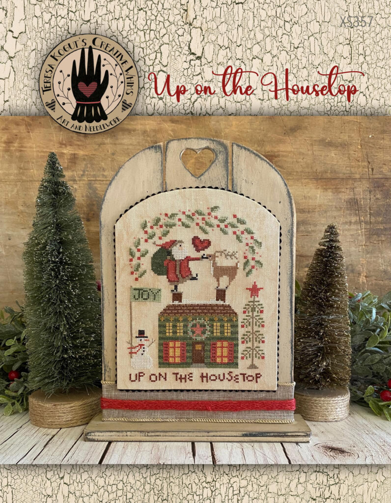 Up On The Housetop Cross Stitch Chart by Teresa Kogut at Anabella's Online Cross Stitch Store