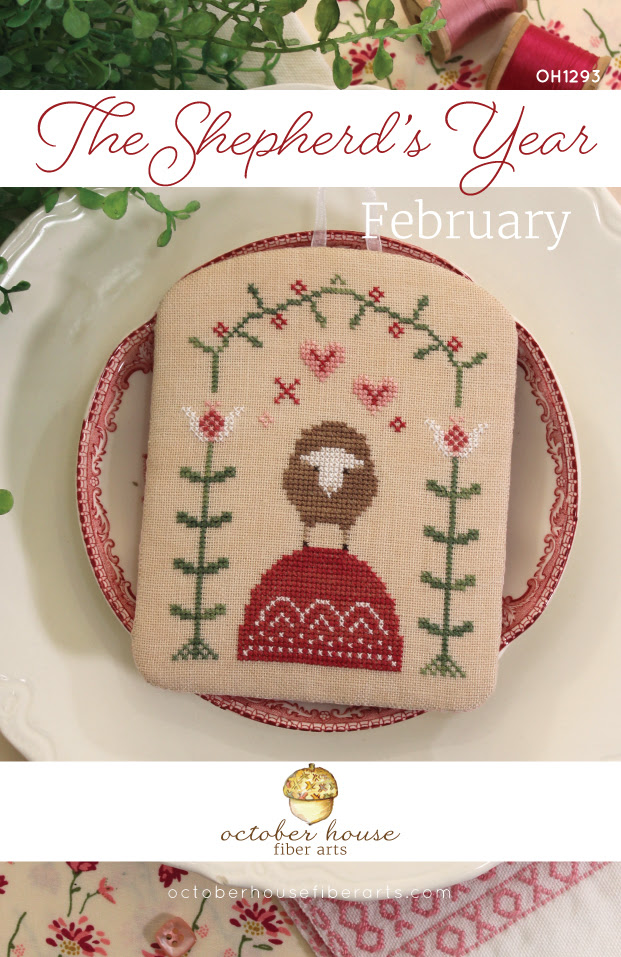 October House Fiber Arts The Shepherd's Year February Cross Stitch Pattern