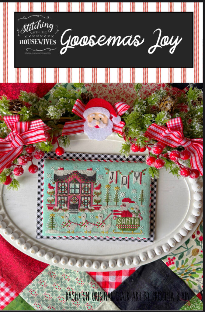 Stitching With The Housewives Goosemas Joy Cross Stitch Chart