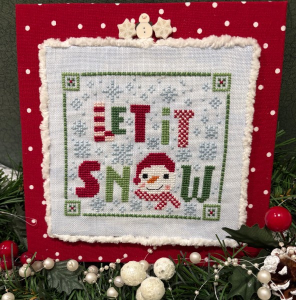 Let It Snow Cross Stitch Pattern by Scissor Tail Designs