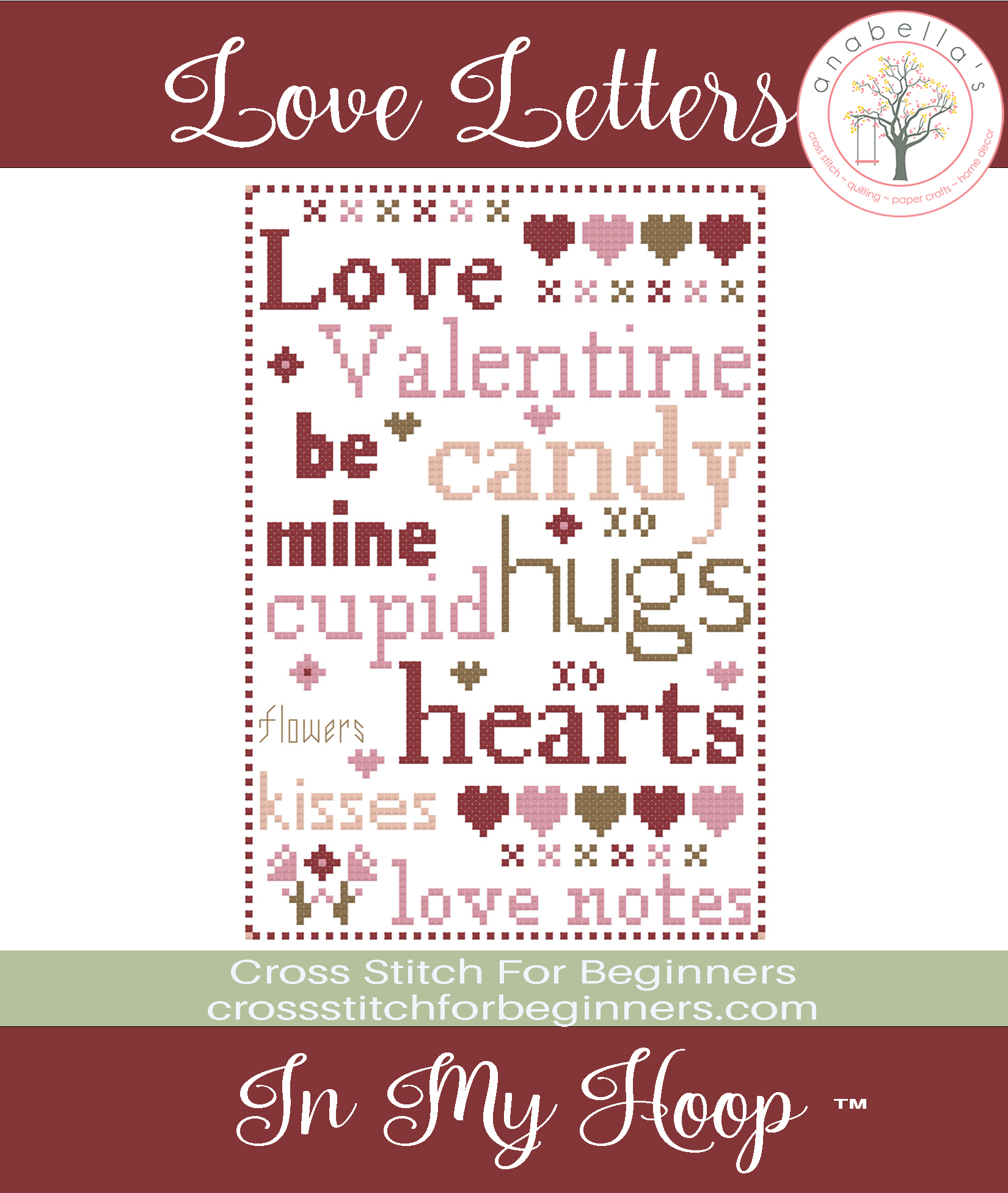 Love Letters Cross Stitch Chart by Anabella's Needleart Love Letters Cross Stitch Chart by Anabella's Needleart