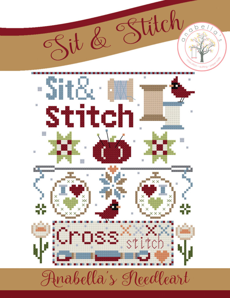 Sit & Stitch Cross Stitch Pattern by Anabella's Needleart