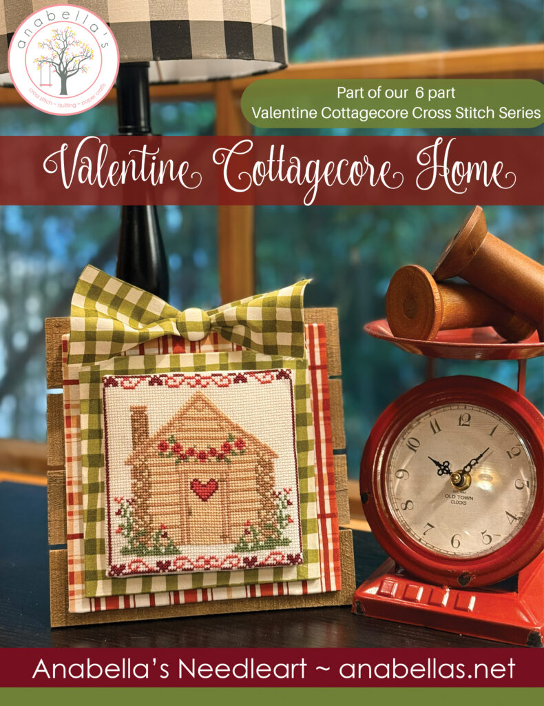 Cottagecore Valentine Home Cross Stitch
