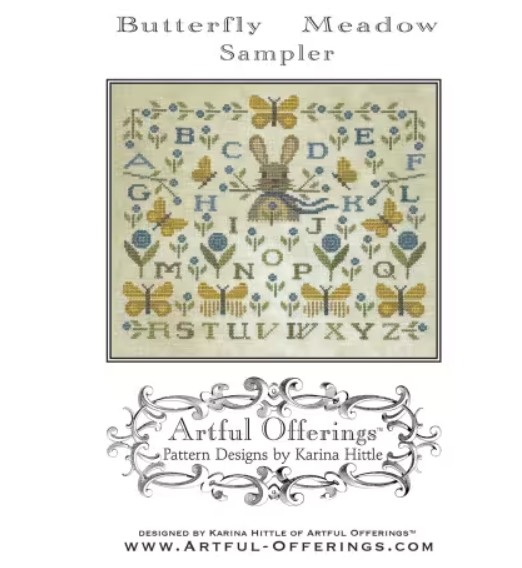 Butterfly Meadow Sampler Cross Stitch by Artful Offerings