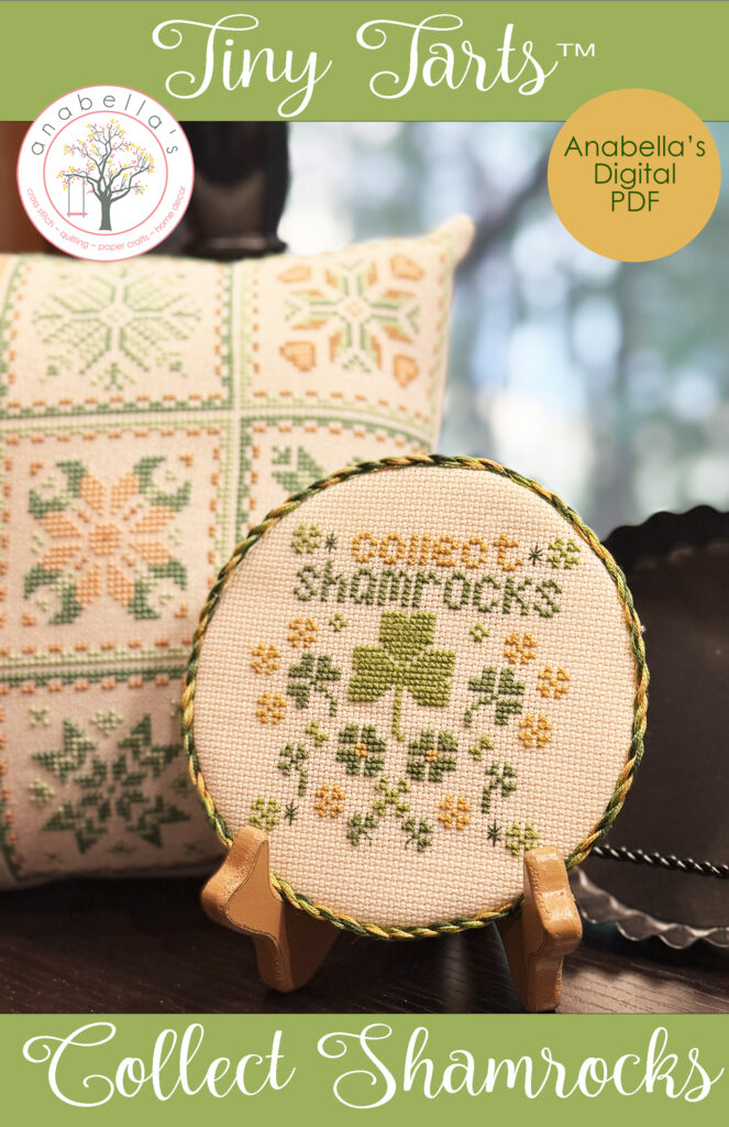 Digital Cross Stitch ~ Collect Shamrocks Cross Stitch Pattern by Anabella's Needleart