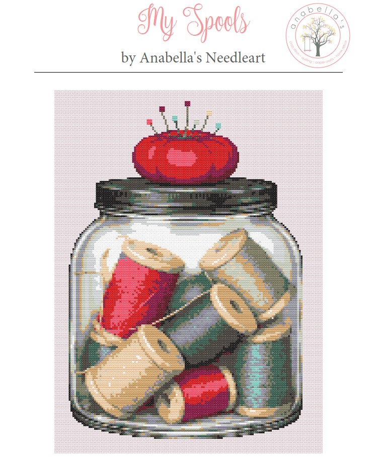 Prim Stitch™ My Spools Cross Stitch chart by Anabella's Needleart