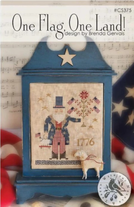 One Flag, One Land Cross Stitch Chart by Brenda Gervais - With Thy Needle & Thread