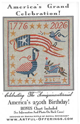 America's Grand Celebration Cross Stitch Chart by Artful Offerings