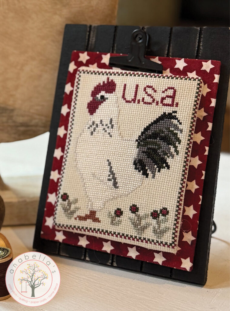 USA Rooster Cross Stitch Chart by Anabella's Needleart