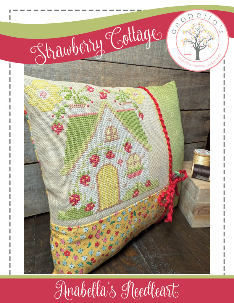 Strawberry Cottage Cross Stitch Pattern