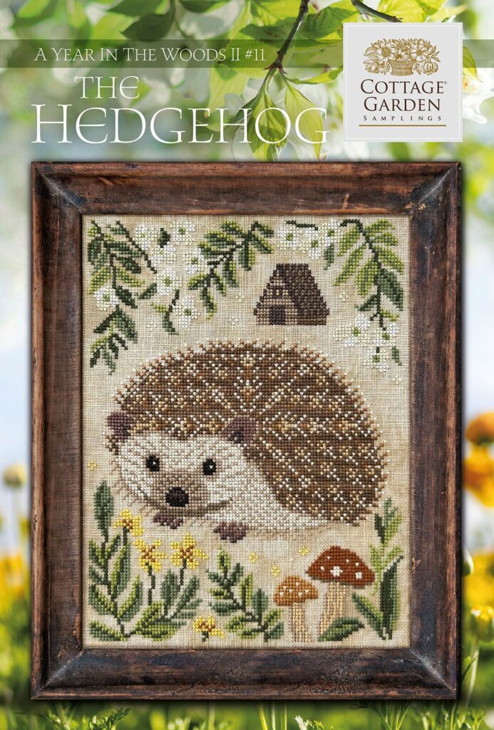 Cottage Garden Samplings A Year In The Woods II - The Hedgehog #11 Cross Stitch Pattern