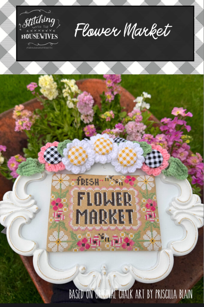 Flower Market Cross Stitch Chart by Stitching With the Housewives
