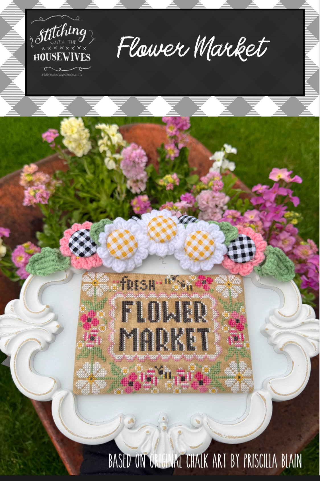 Flower Market Cross Stitch Chart by Stitching With the Housewives