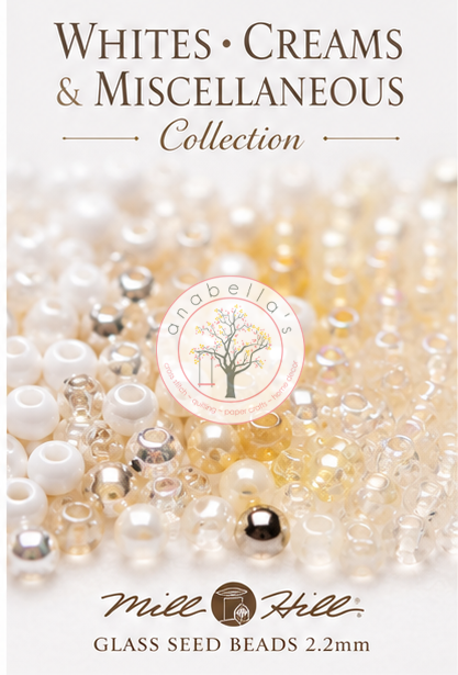 Mill Hill White & Cream Glass Seed Beads for Cross Stitch