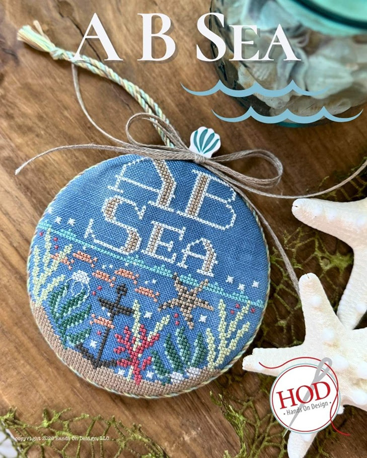 A B Sea Cross Stitch chart by Hands on Design