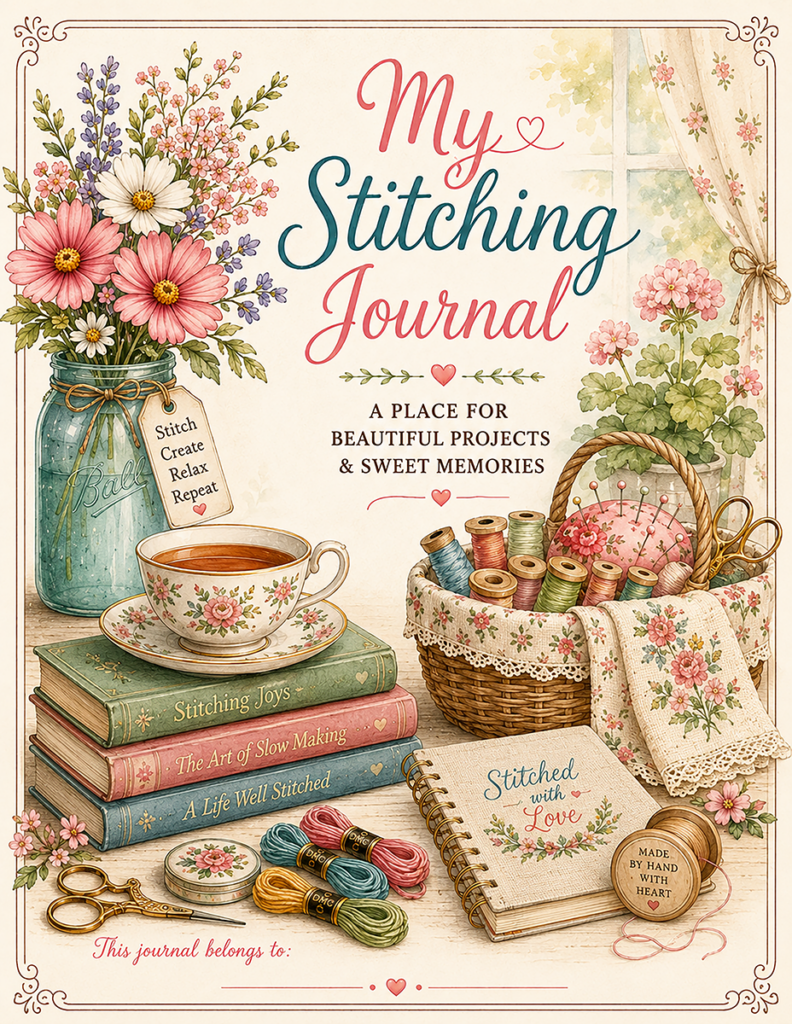 My Stitching Journal for Cross Stitchers | Project Tracker, WIP Log & Floss Inventory