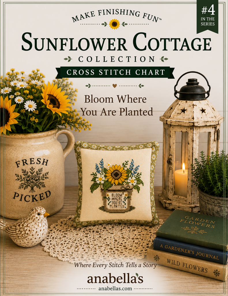 Bloom Where You're Planted Cross Stitch Pattern