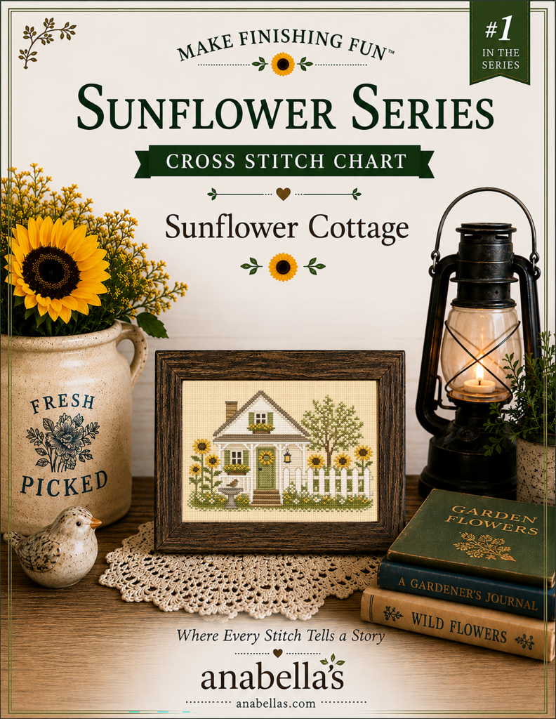Sunflower Cottage Cross Stitch Pattern