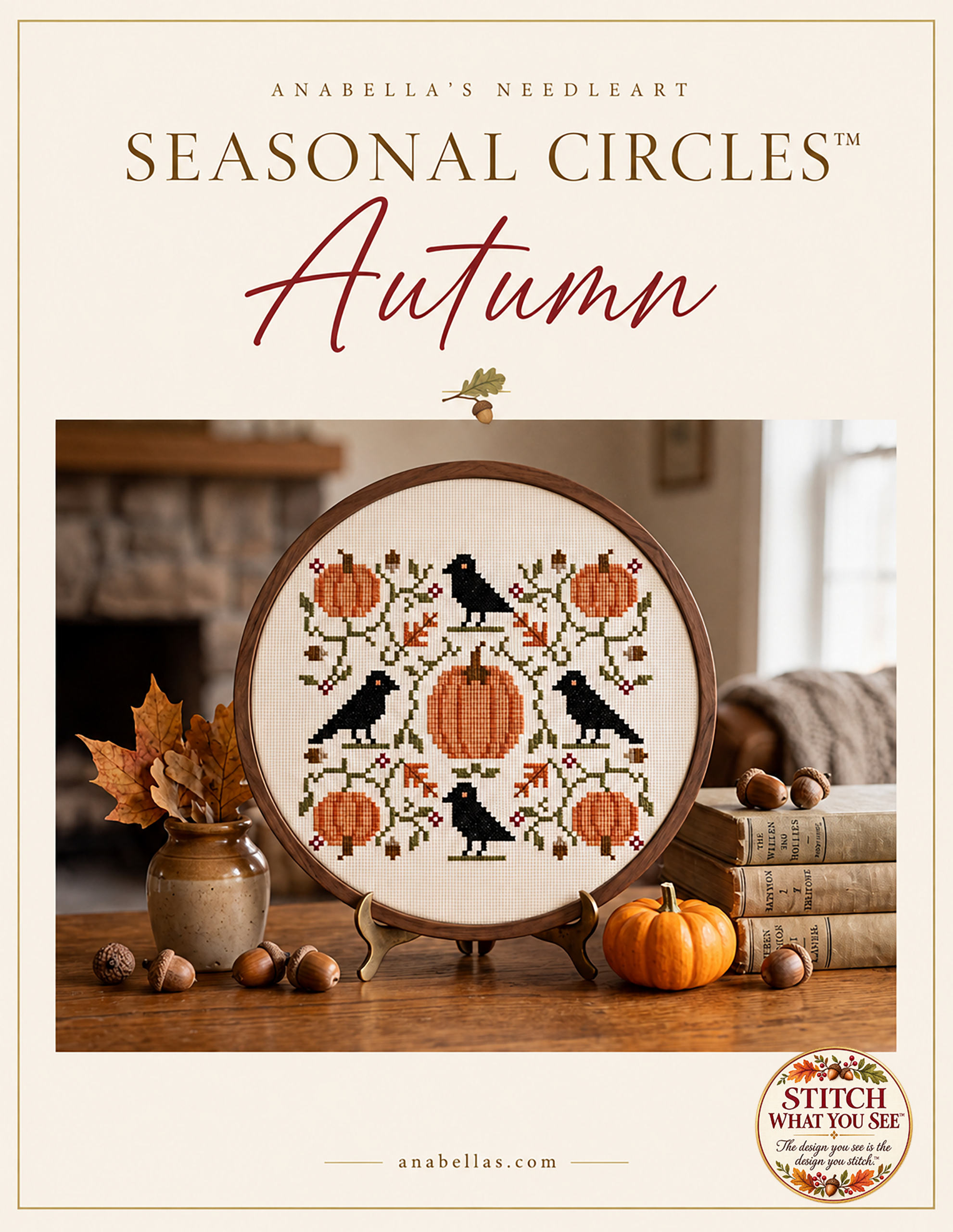 Seasonal Circles Autumn Cross Stitch Chart by Anabella's Seasonal Circles Autumn Cross Stitch Chart by Anabella's