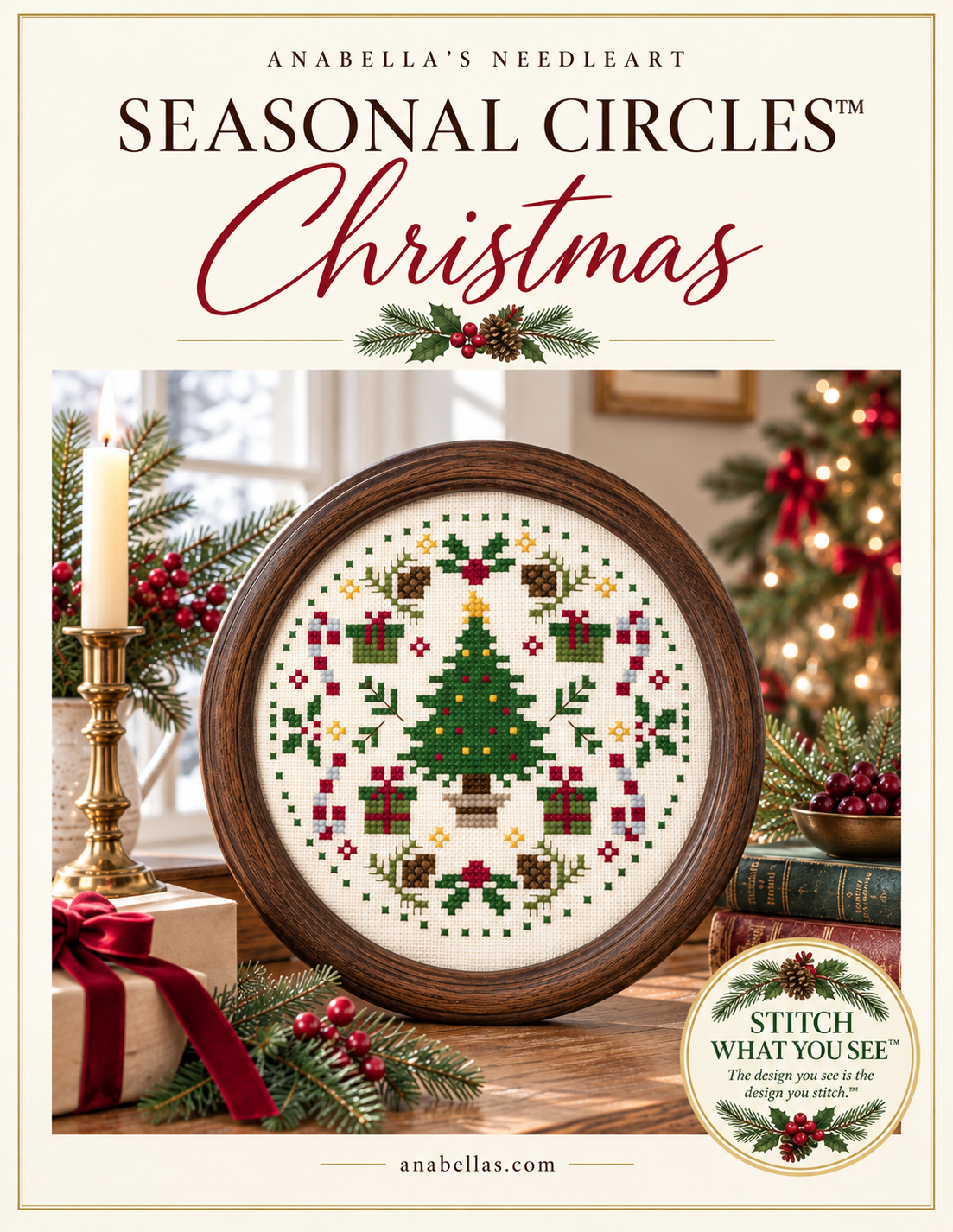 Seasonal Circles Christmas Seasonal Circles Halloween Cross Stitch Chart by Anabella's