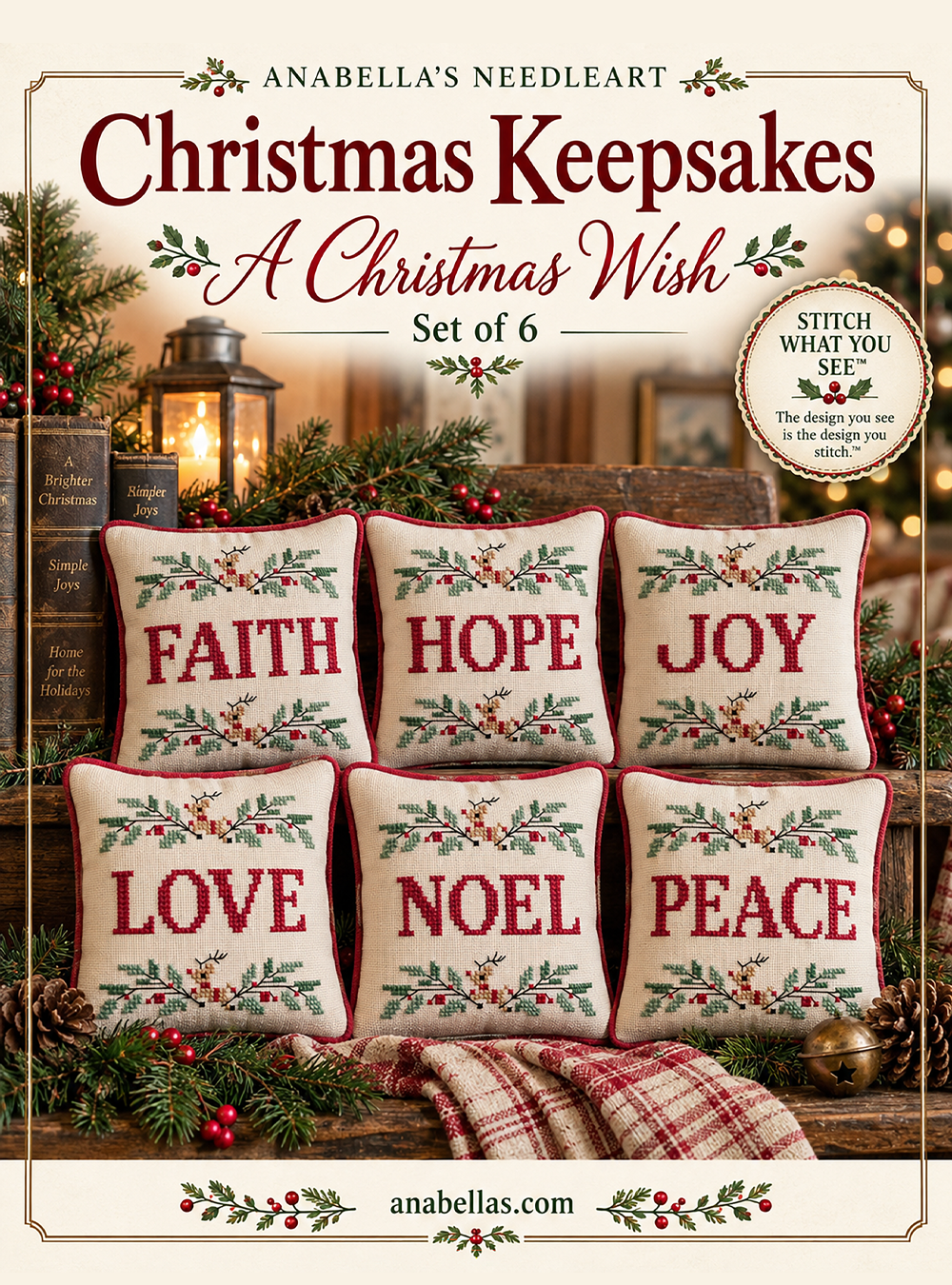 A Christmas Wish - Set of 6 Cross Stitch charts A Christmas Wish - Set of 6 Cross Stitch charts